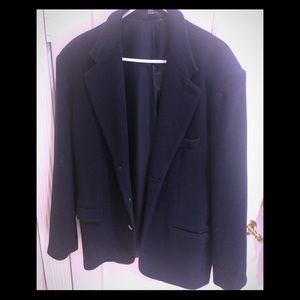 Gap, WOOL, Navy Blazer, , Large